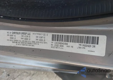 2013 Dodge Avenger Se из США, поврежденный, VIN 1C3CDZAB9DN610546